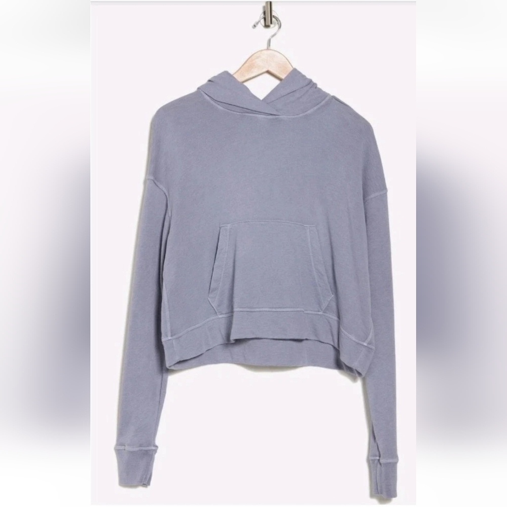 James Perse Pullover Hoodie Size 0 Large NWT Blue